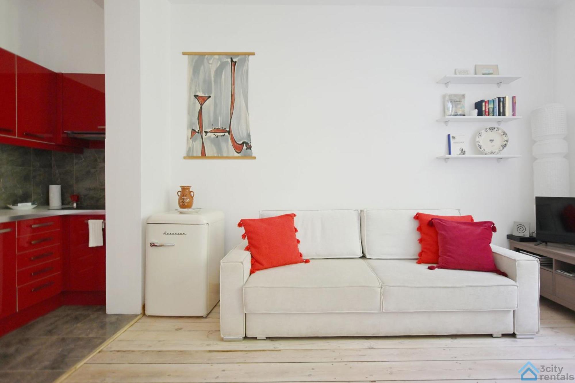 White And Red 3city In By Renters Apartmán